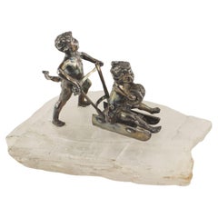 Victorian Plated Cupids Figure