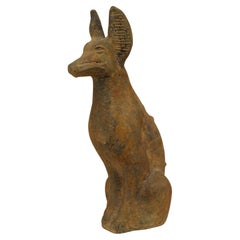 Ägyptisches Revival Terrakotta Hund