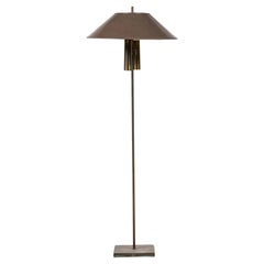 Lampada da terra in bronzo patinato di George Kovacs in stile Mid-Century, design degli anni '50
