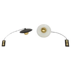 Pair of Monumental Italian Wall Sconces Attributed to Arredoluce, 1950s