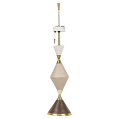 Gerald Thurston for Lightolier American Porcelain Hourglass Table Lamp