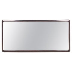 Paolo Buffa Italian Mid-Century Brown Rectangle Wall Mirror