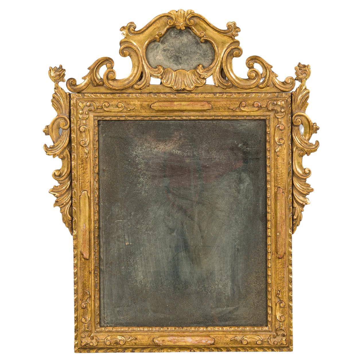 Italian Rococo Giltwood Mirror 18th C