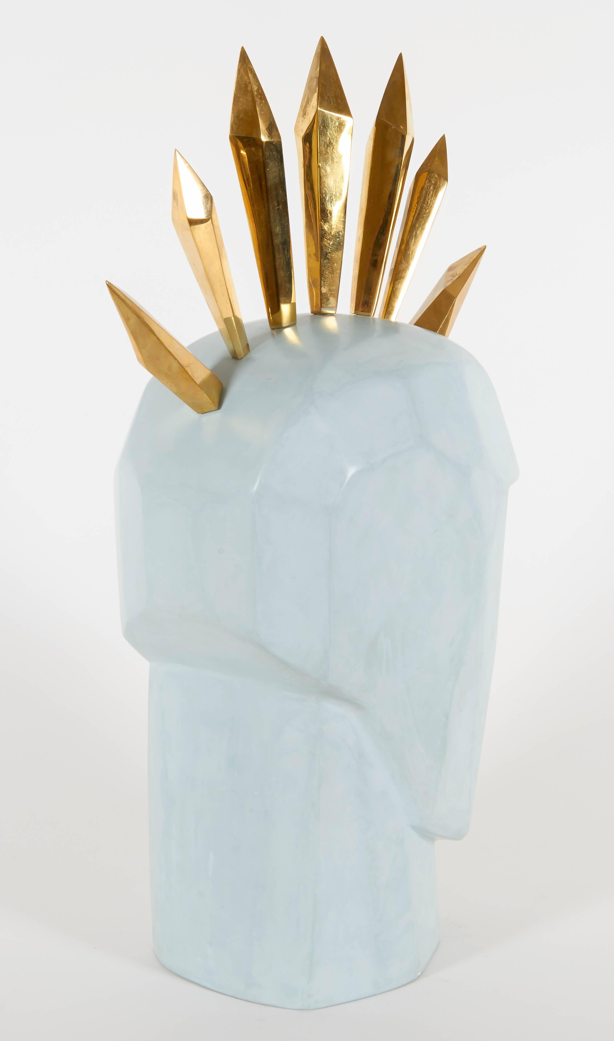 Kelly Wearstler, Faceted Spike and Eye Head Trip Sculpture For Sale 2