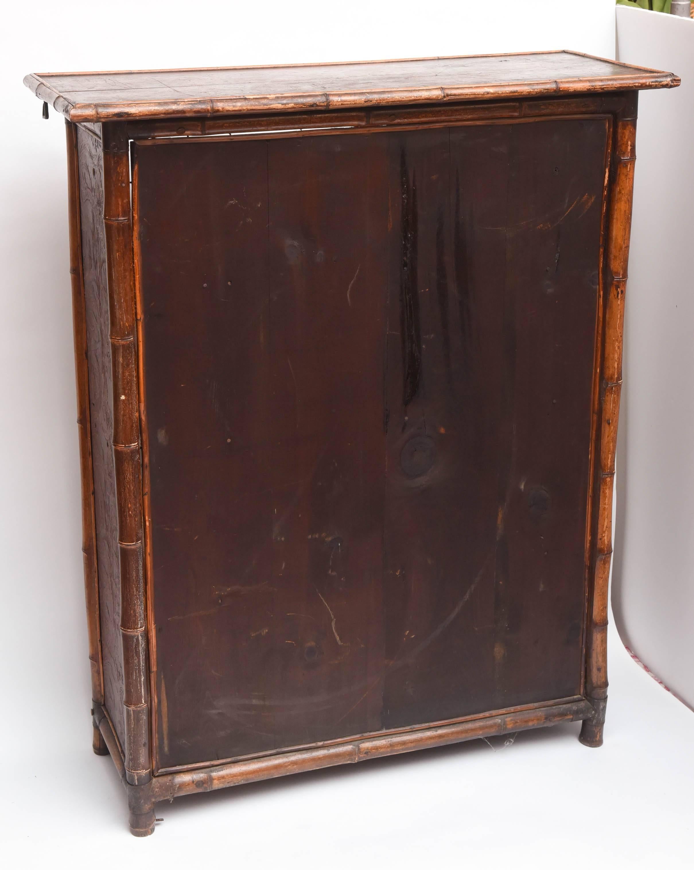19th Century English Open Bamboo Bookcase 5