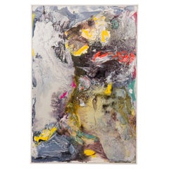 Two for the Show: Abstract Oil Painting on Canvas, 21st Century
