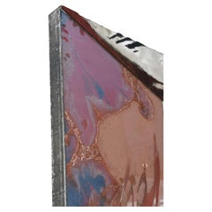 Laddie John Dill American Contemporary Expressionist Oil and Glass Mixed Paintin