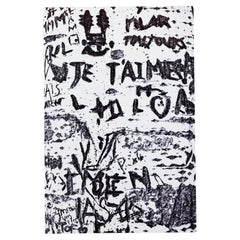 Je T'aime Contemporary Print, Dye Sublimation on Glossy Aluminum