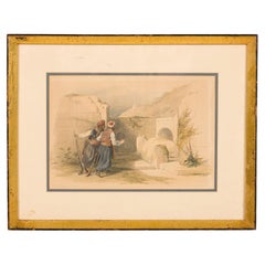 Tomb of Joseph at Shechem, Gilt Framed Lithograph, 19th Century