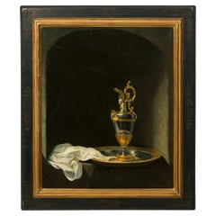 Ewer Still Life Painting, Hand-Painted, Victorian, Late 20th Century