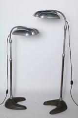 Sperti Inc. Raymond Loewy Style Adjustable Iron Floor Lamp with Aluminum Shade