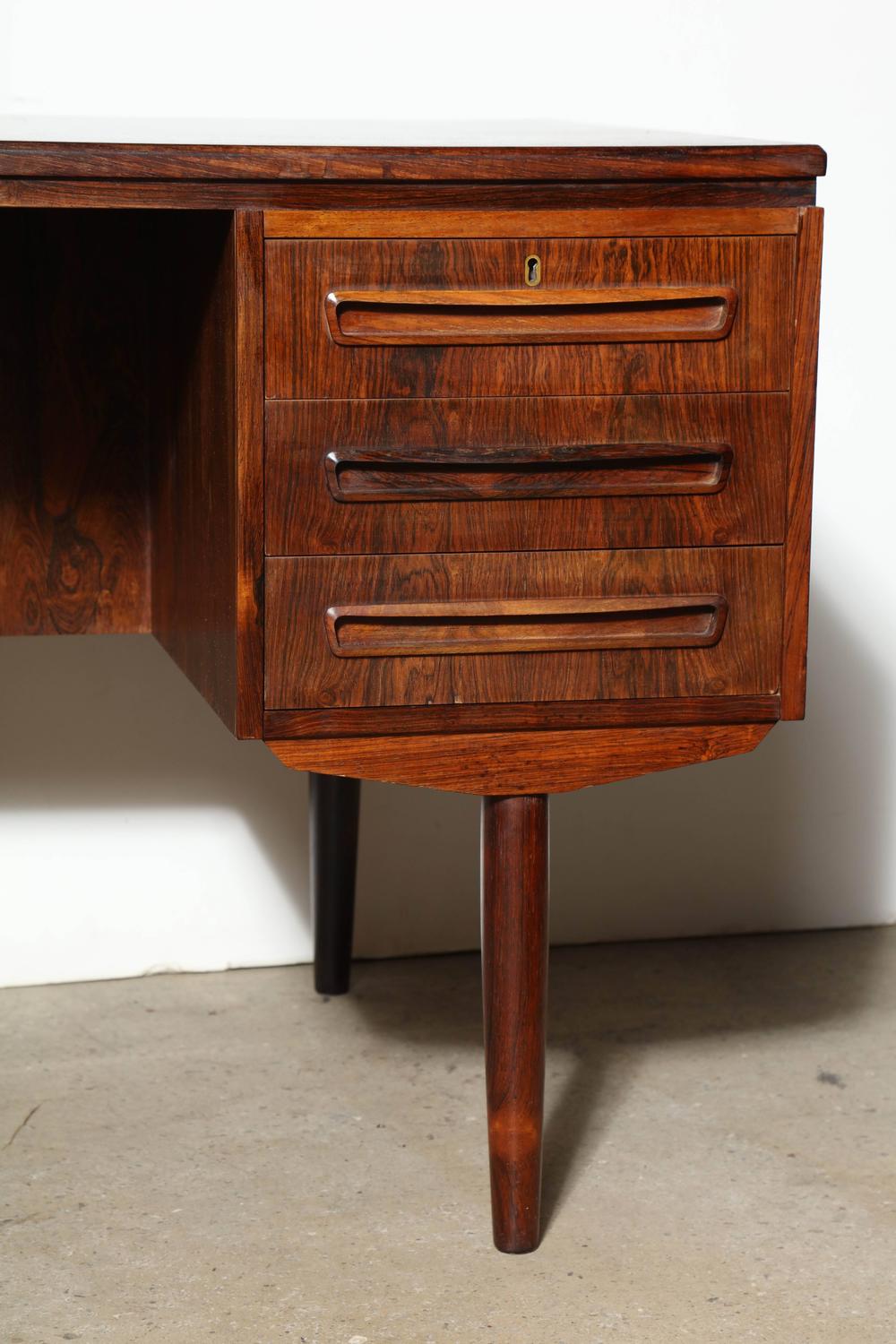 Kai Kristiansen Two Sided Rosewood Desk at 1stdibs