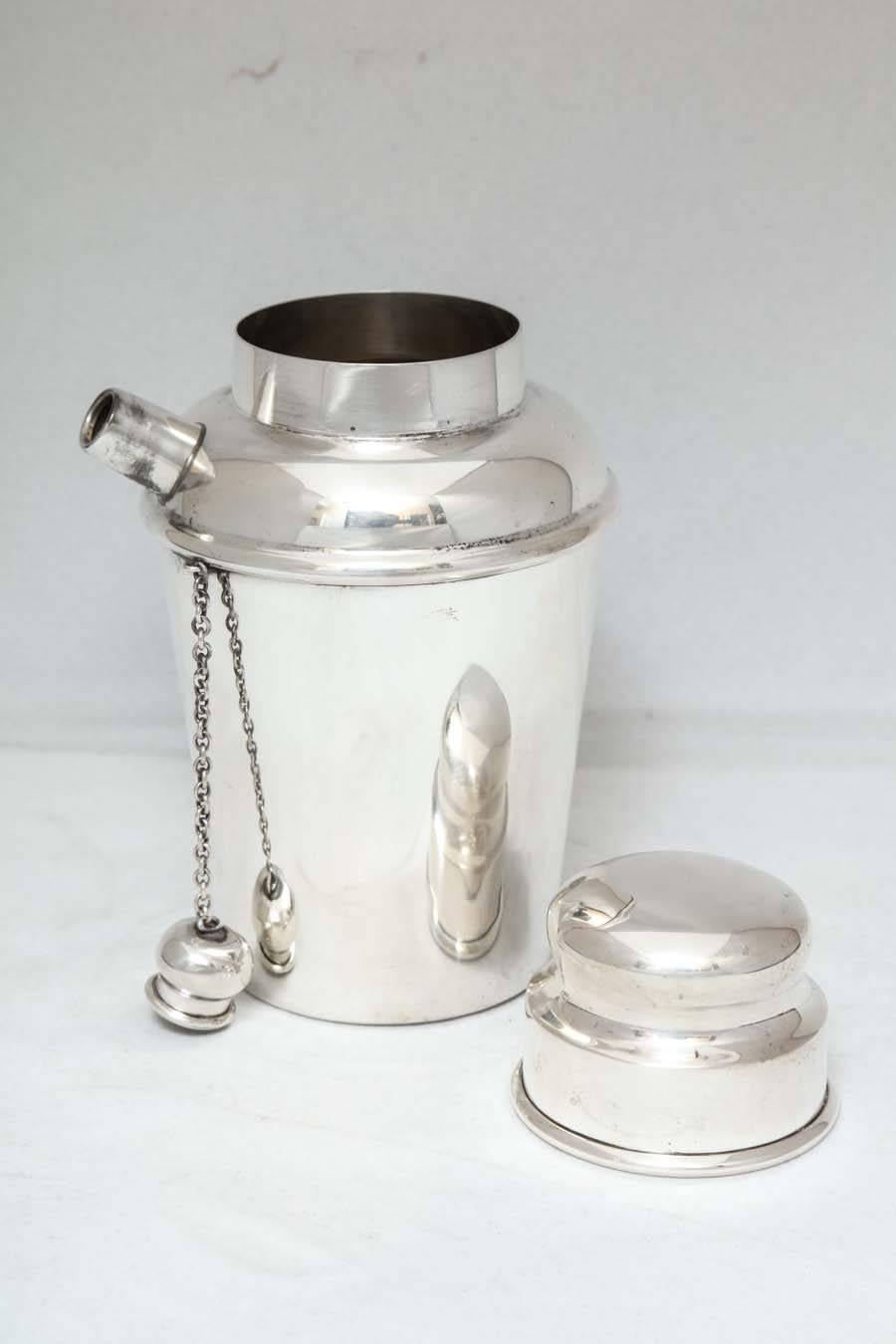 Art Deco-Style Sterling Silver Cocktail Shaker 1