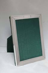 Art Deco Sterling Silver Tuxedo Striped Picture Frame