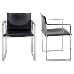 Poltrone da pranzo Cassina 184 Eve di Piero Lissoni in pelle del 2010 Poltrone da pranzo Cassina 184 Eve di Piero Lissoni in pelle del 2010