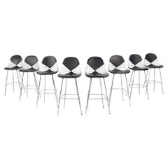 2010s Ray and Charles Eames for Herman Miller Wire Bar Stool w/ Bikini Pad