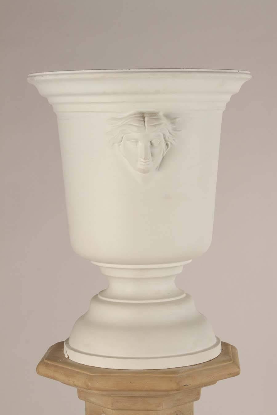 Pair of Urns on Columns Light Fixtures For Sale 1