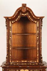 Pair of Dutch Style Vitrine Display Cabinets