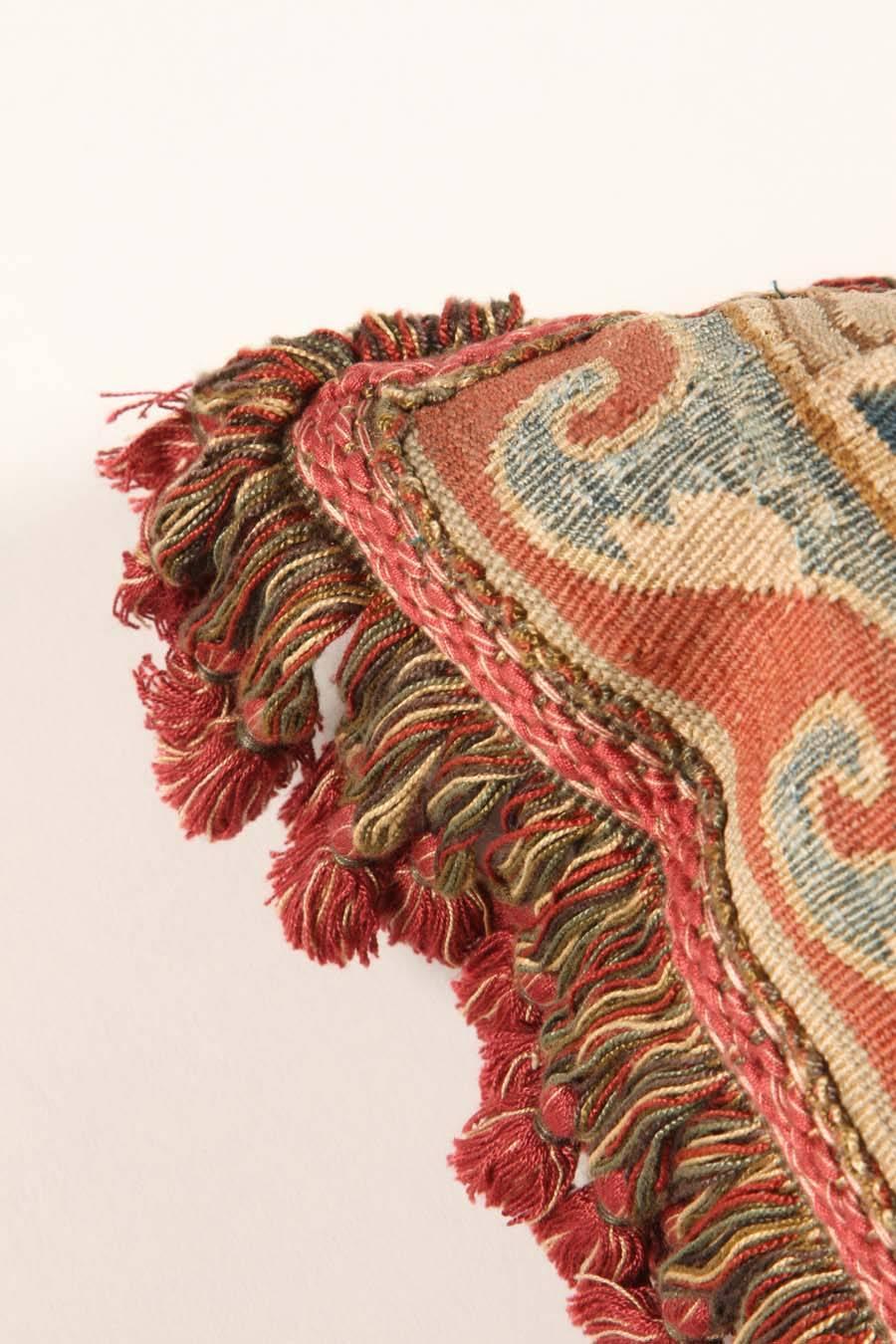 19th Century Aubusson Tapestry Pillow
