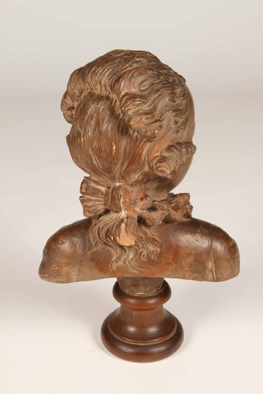 19th Century Terracotta Bust of Mozart as a Child