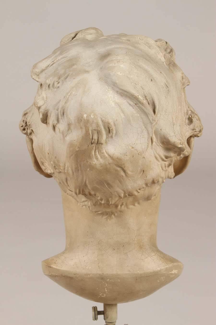 Plaster Bust of a Man on Stand 2