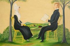 Portrait of Portrait of Mr. and Mrs. Chris Bomberger by Evelyn Dubiel