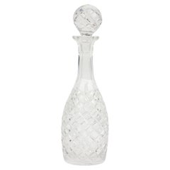 French Victorian Style Baccarat Wine Decanter with Stoppe
