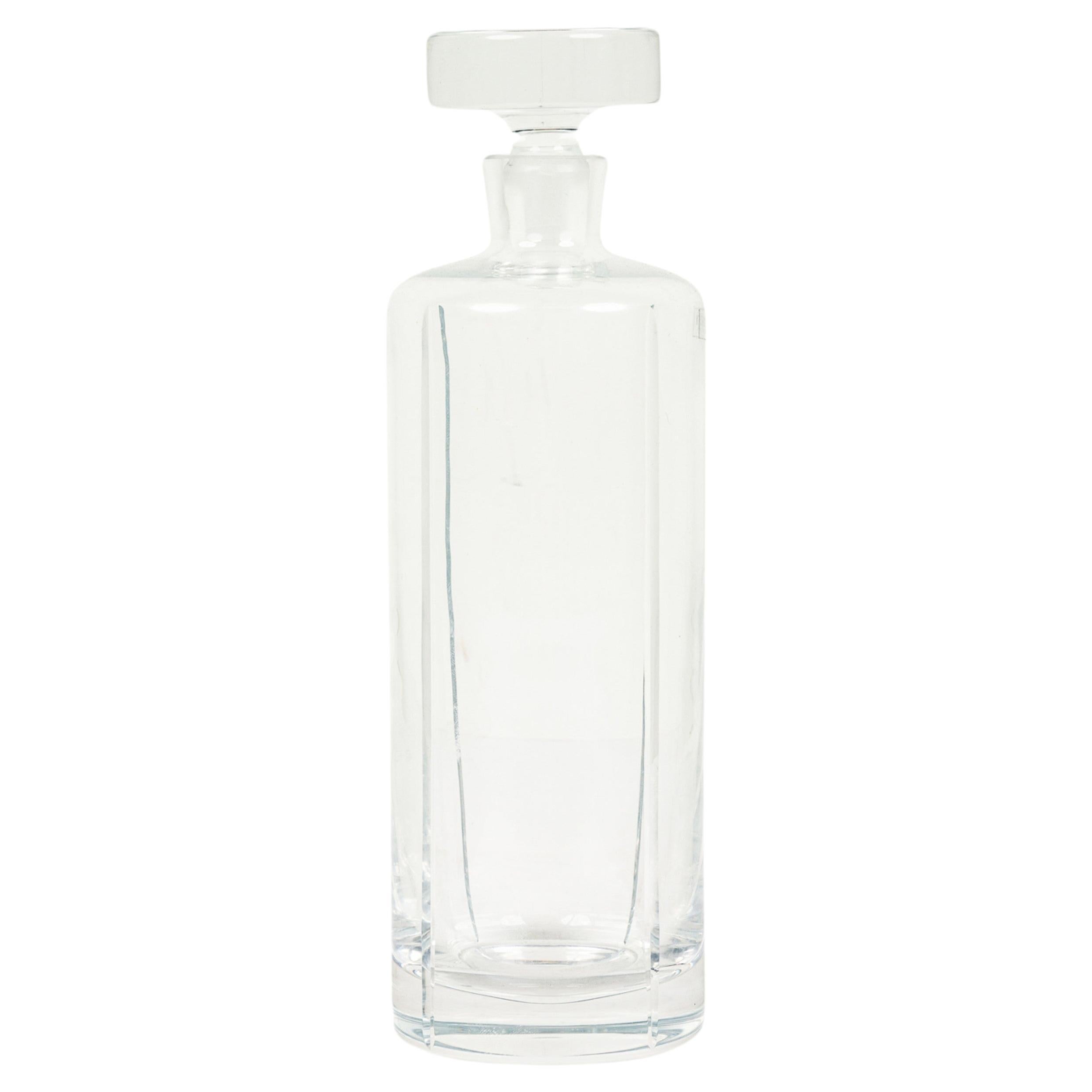 Polish Mid-Century Cylinder Vodka Decanter with Stopper