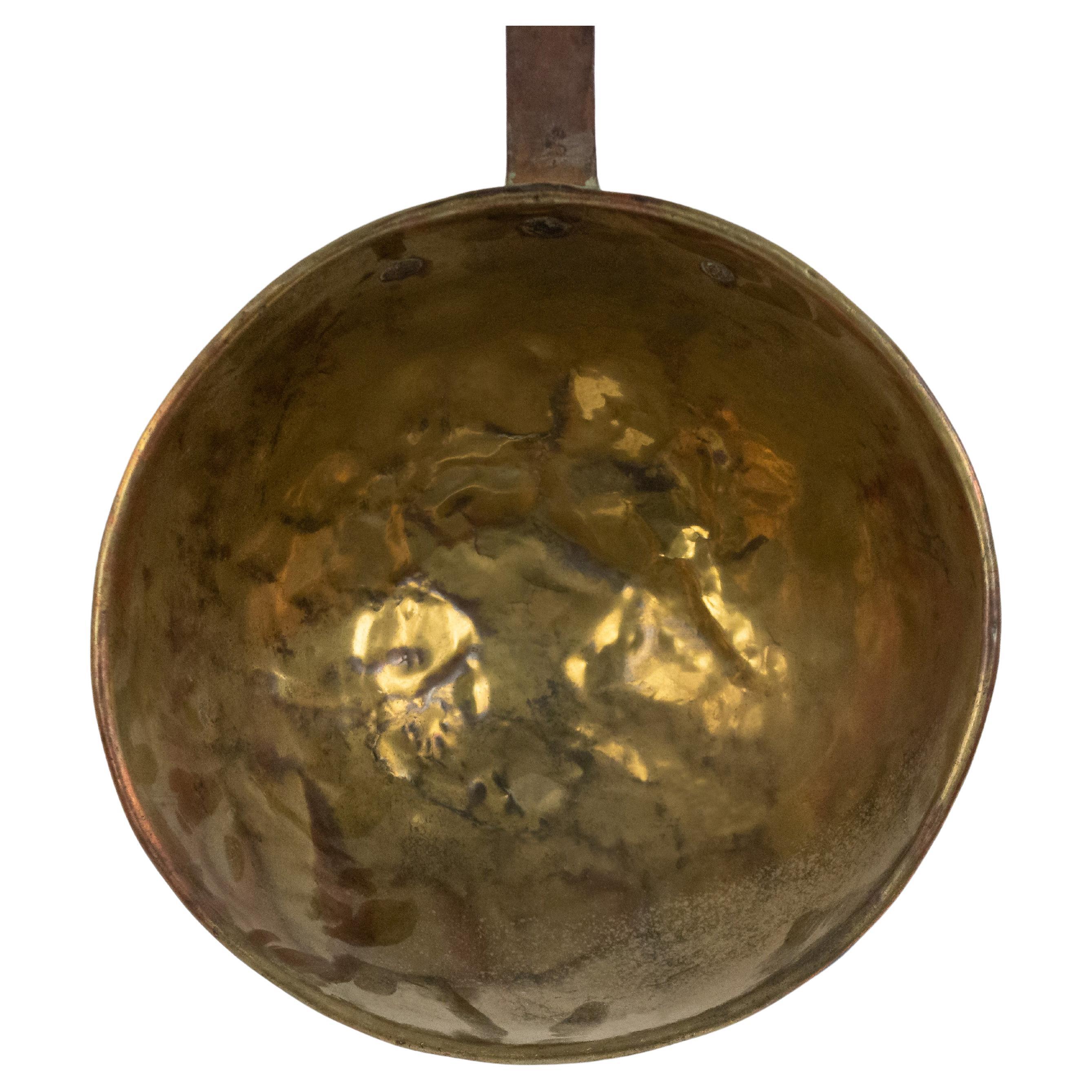American Country Style Brass and Iron Ladle For Sale