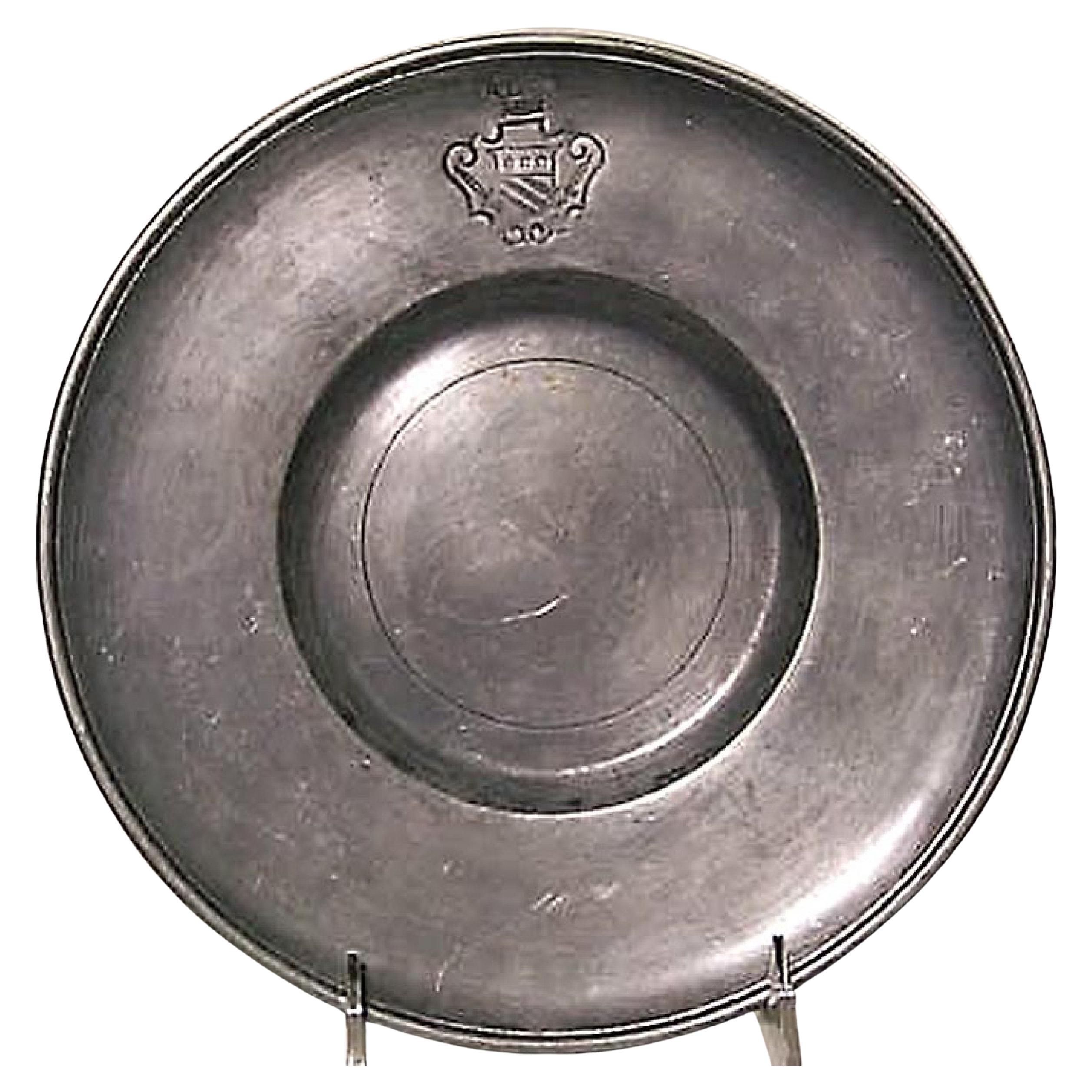 English Renaissance Pewter Plates