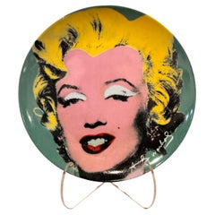 Vintage Andy Warhol American Modern "Marilyn" Pattern Dinner Plates