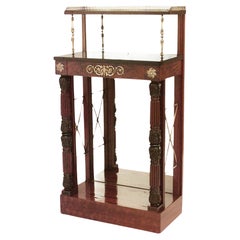 English Regency Étagère, Mahogany with Black Marble Top, Circa 1850