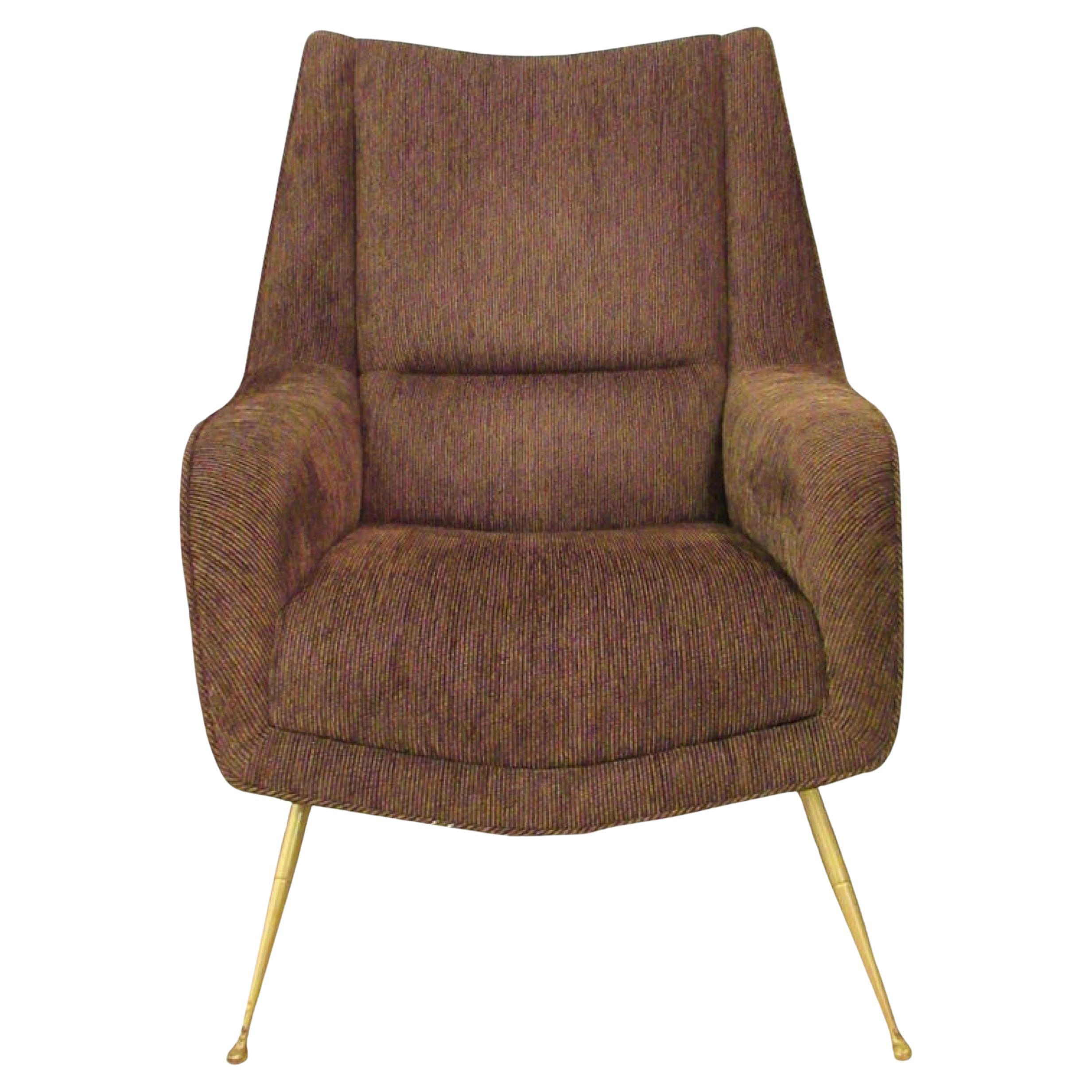 Fauteuil tapissé moderne italien, Carlo di Carli, années 1950