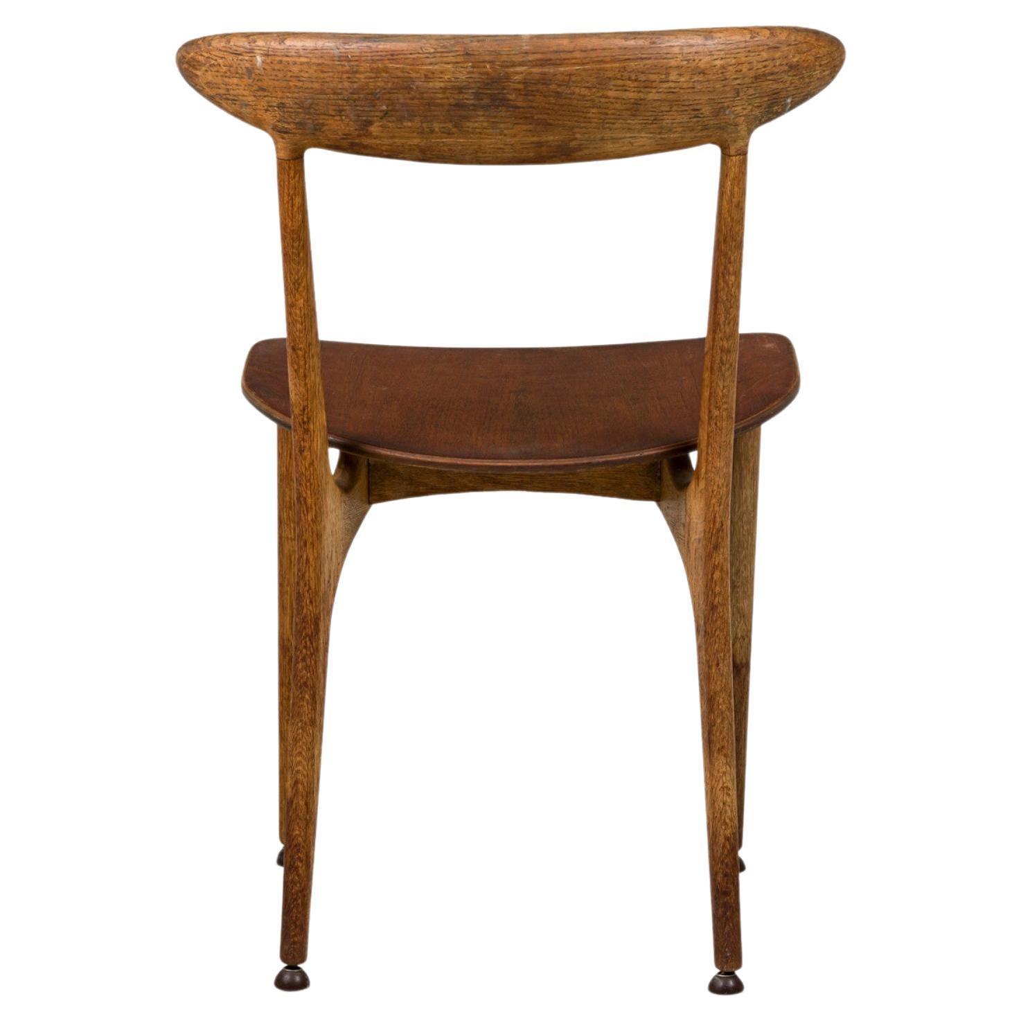 Arne Hovmand-Olsen Mid-Century Danish Wooden Dining Chair