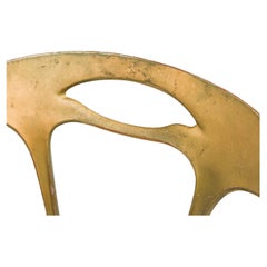 Palladio Italian Mid-Century Side Chairs with Gilt Metal Frames, 1955