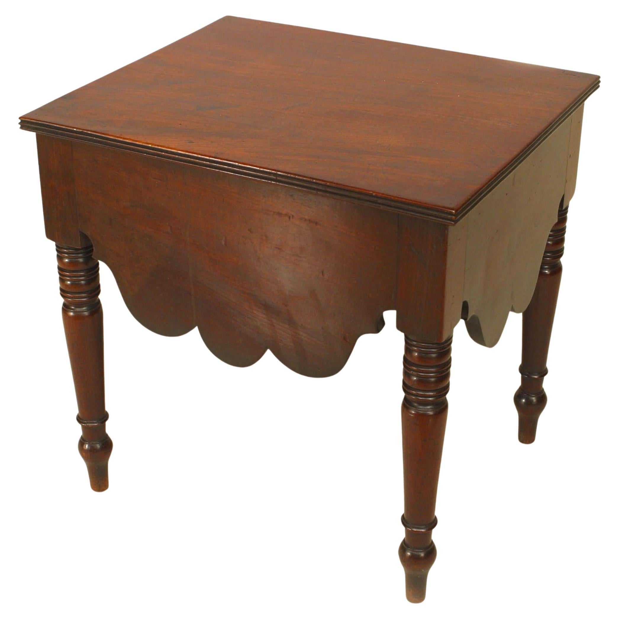 Table de chevet anglaise géorgienne en acajou