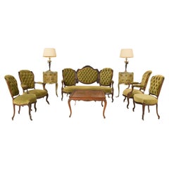 French Louis XV Style Square Walnut Coffee Table