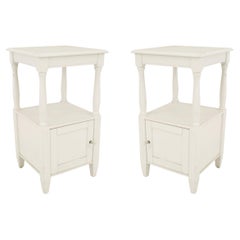 Pair of Hand-Painted French Provincial Bedside Tables, 20th Century