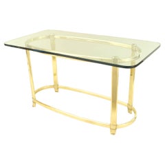 Mid-Century Modern Brass Oval Dining Table, USA, 1950-1970