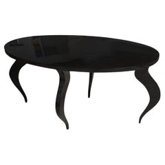 Italian Modern Black Lacquer Center/Dining Table
