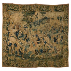 Flämischer Wandteppich aus dem 17. Jahrhundert mit dem Titel "Ermordung Alexanders des Großen