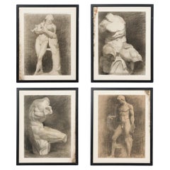 Set 4 Old Master Charcoals