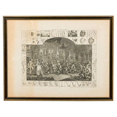 Analysis of Beauty - Plate II, English Georgian Print, Framed, Antique