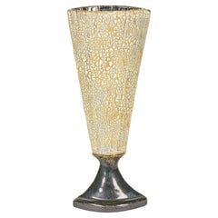 Gary DiPasquale Ceramic Tall Thin Envelope Form Bark Texture Table Lamp