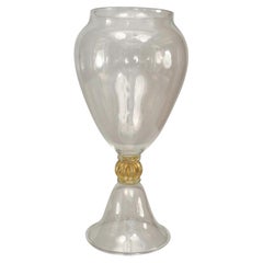 Jarre à citron en verre vénitien italien de Murano