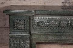 Green Granite Stone Louis XVI Style Fire Surround