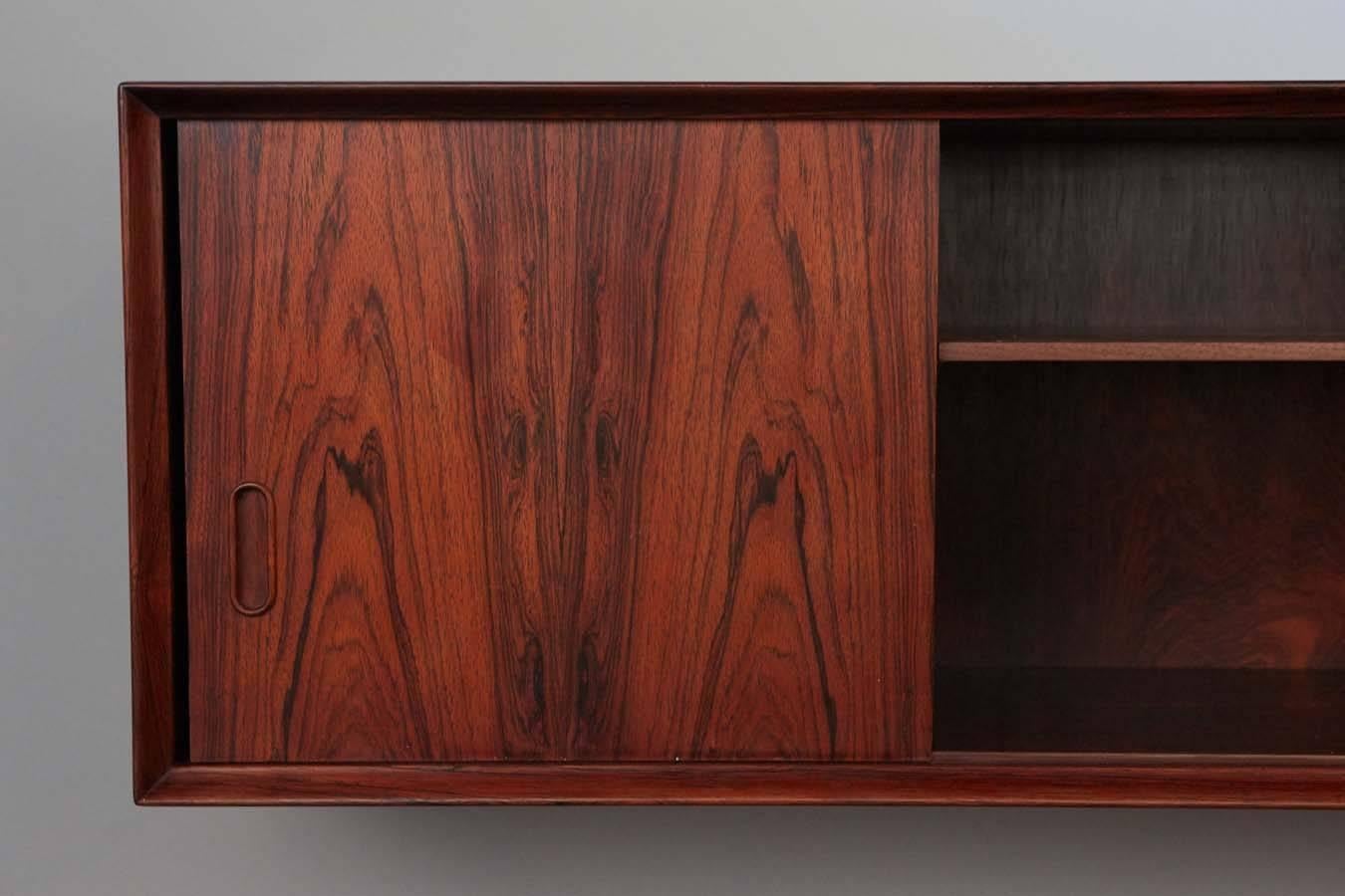 Arne Vodder Custom Wall Hanging Cabinet, Denmark, 1960 In Good Condition In Los Angeles, CA