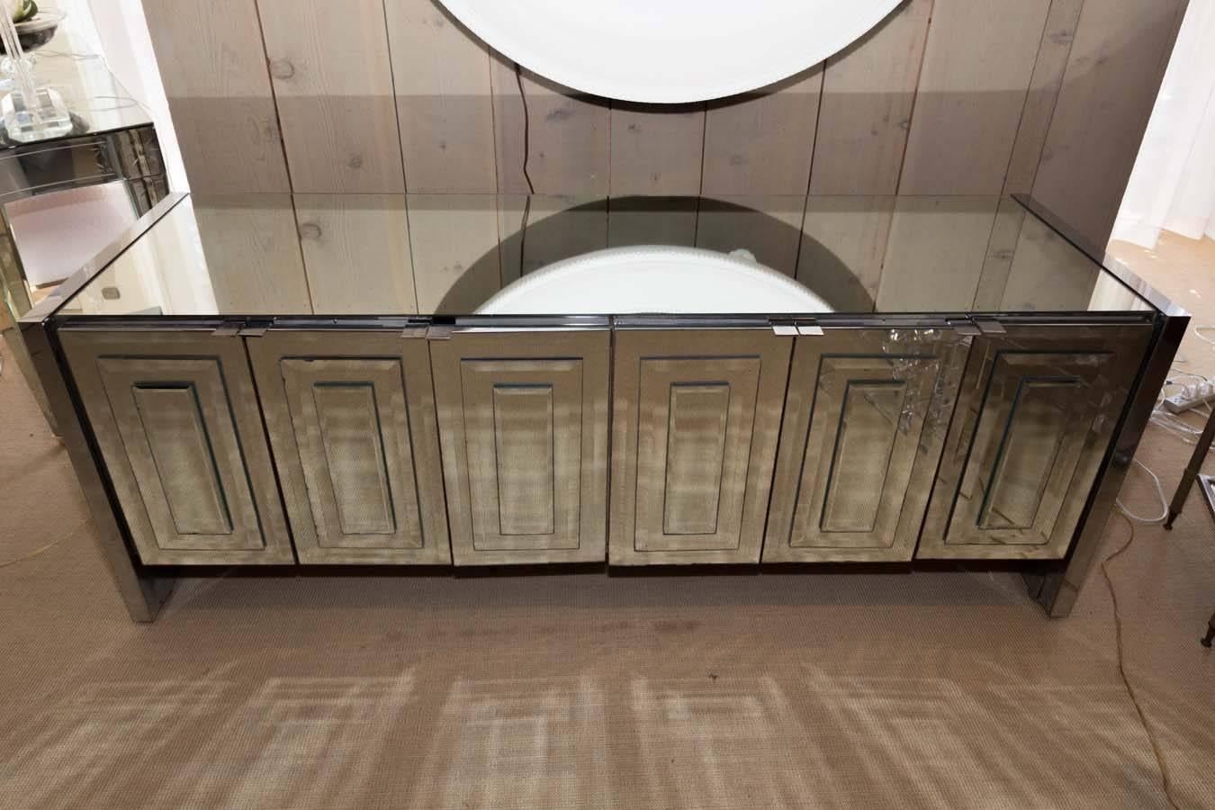mirrored credenza clearance