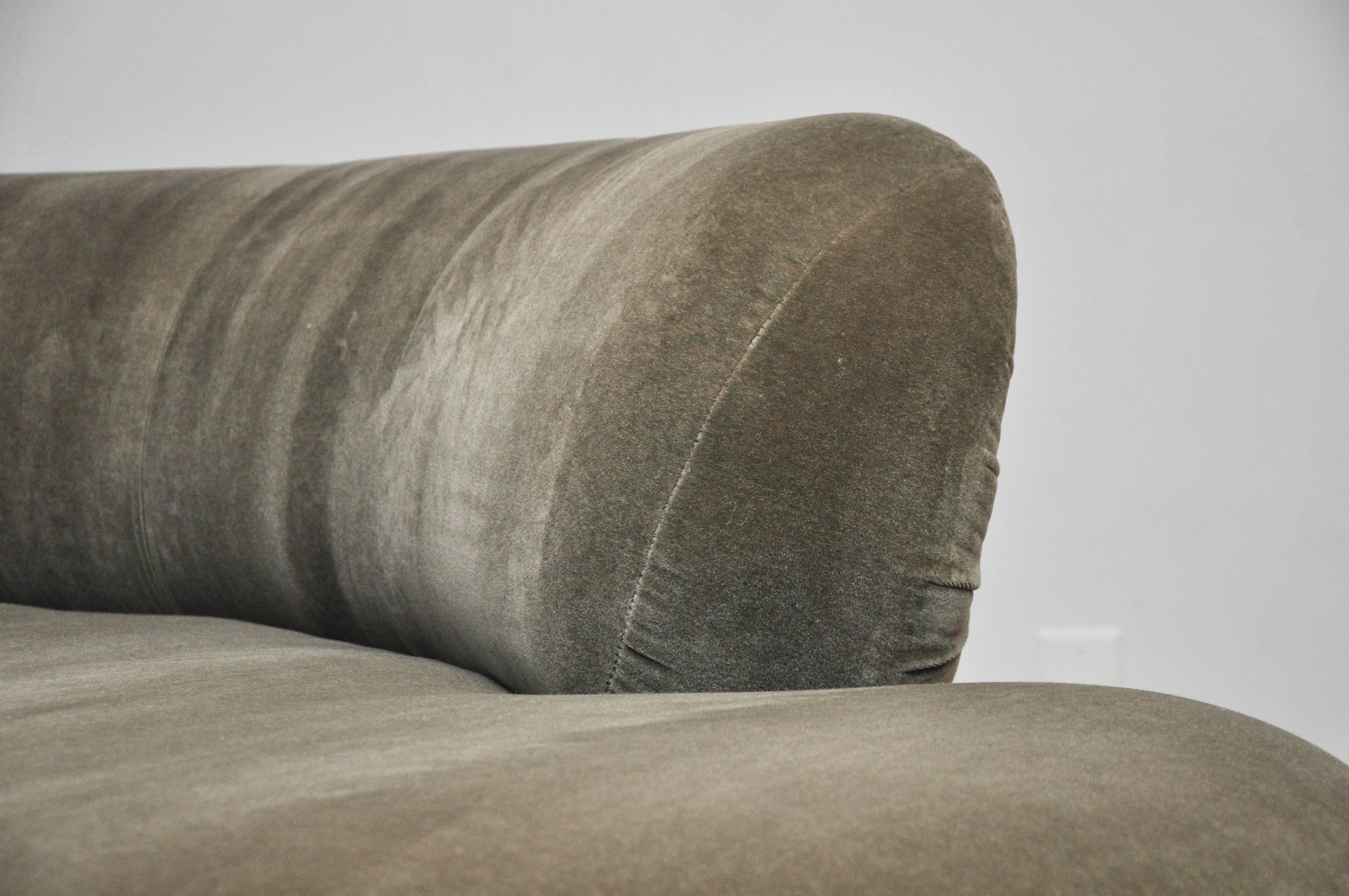 Mohair Vladimir Kagan Serpentine Sofa