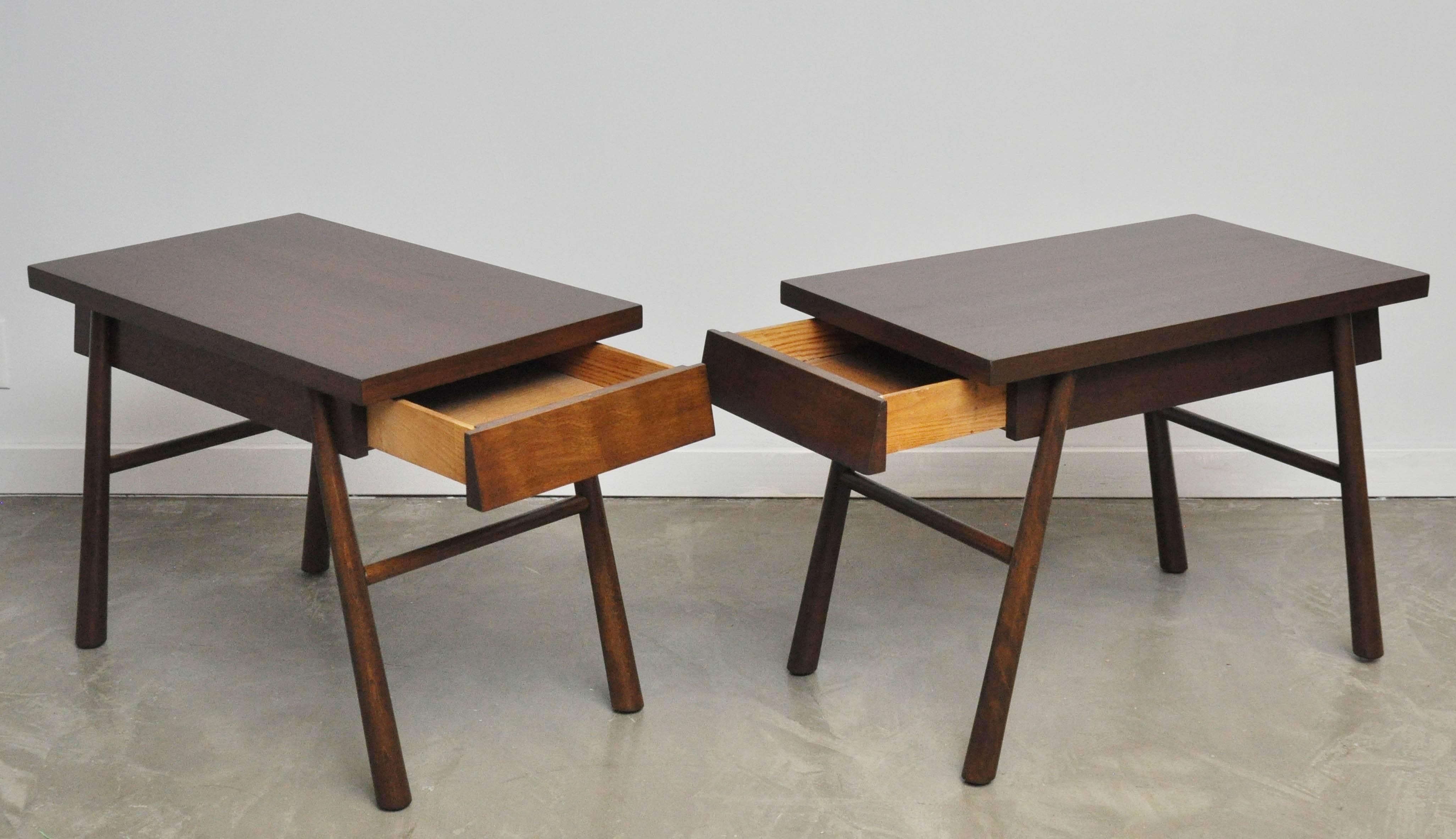 T.H. Robsjohn-Gibbings Side Tables In Excellent Condition In Chicago, IL